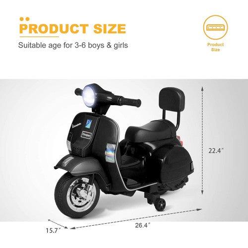 UENJOY PX150 6V Kids Ride Motorcycle (Vespa Edition Pink, Blue , White, Black) - Toytexx UENJOY PX150 6V Kids Ride Motorcycle (Vespa Edition Pink, Blue , White, Black) - Toytexx